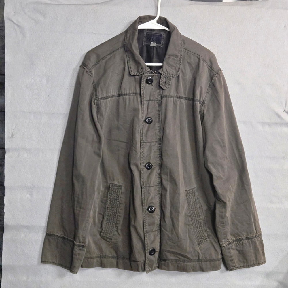 Vintage Converse One Star Utility Jacket Olive Cotton Coat Mens Size L